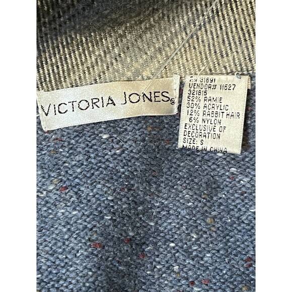 Victoria Jones Women Snowman Sweater Vest Holiday Christmas Full Zip Collar S - Picture 9 of 12